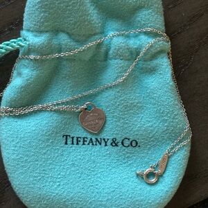 Tiffany & Co. Silver Heart Pendant Necklace